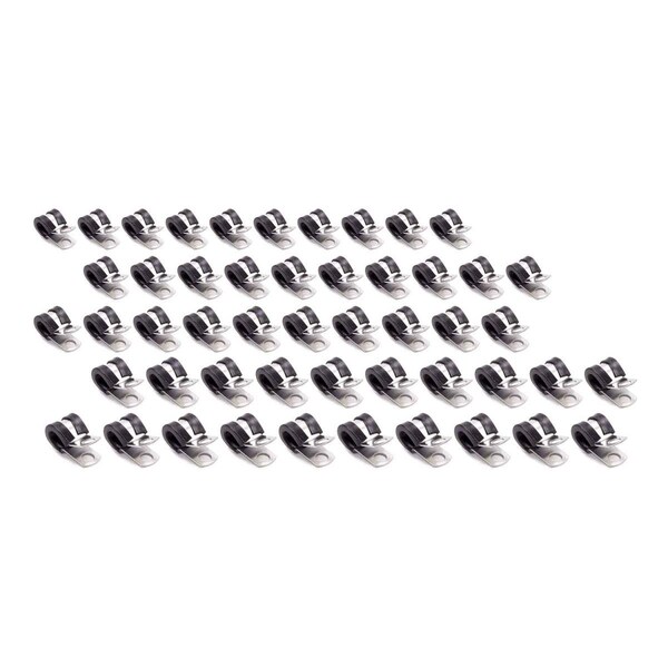 Allstar Performance 0.25 in. Aluminum Line Clamps, 50PK ALL18301-50 - main